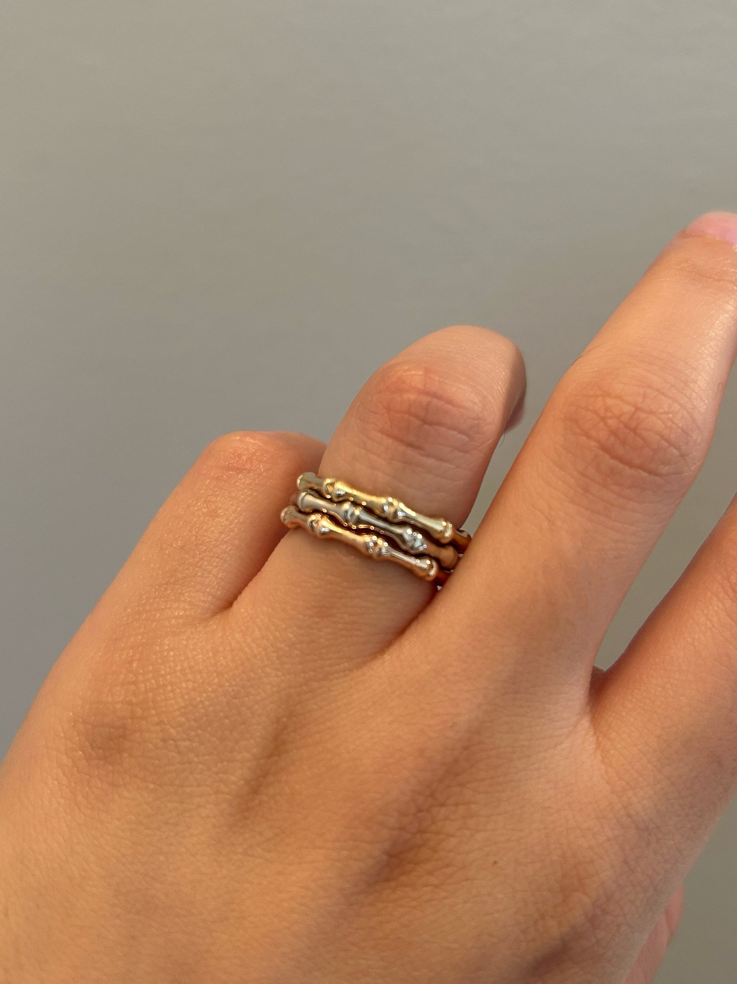 Bones Relic Ring stacking set