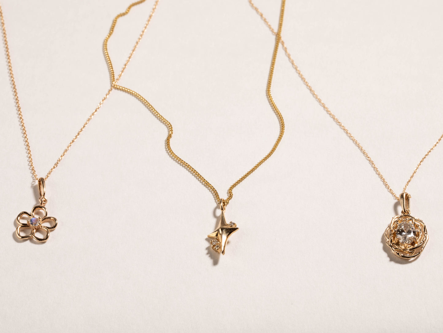 Celestia diamond pendant
