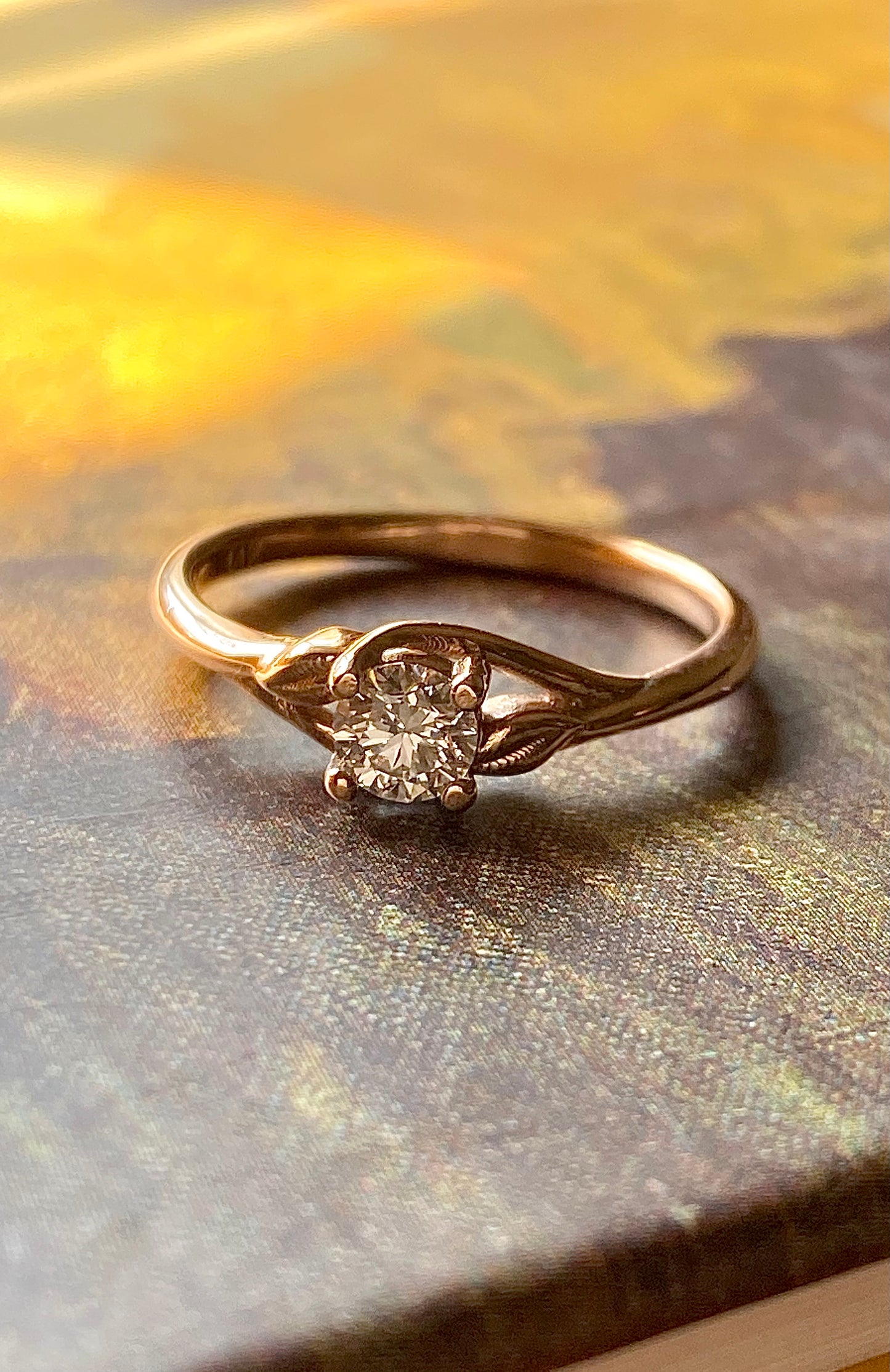 Spring engagement ring