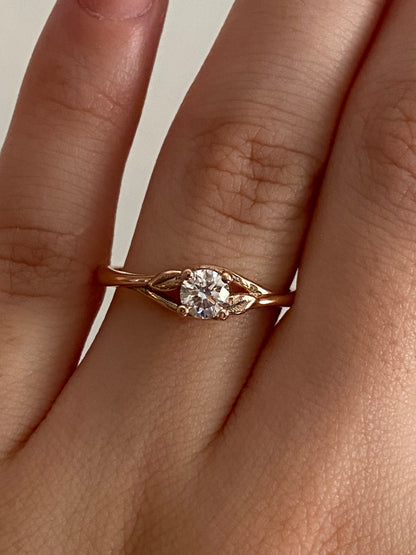 Spring engagement ring