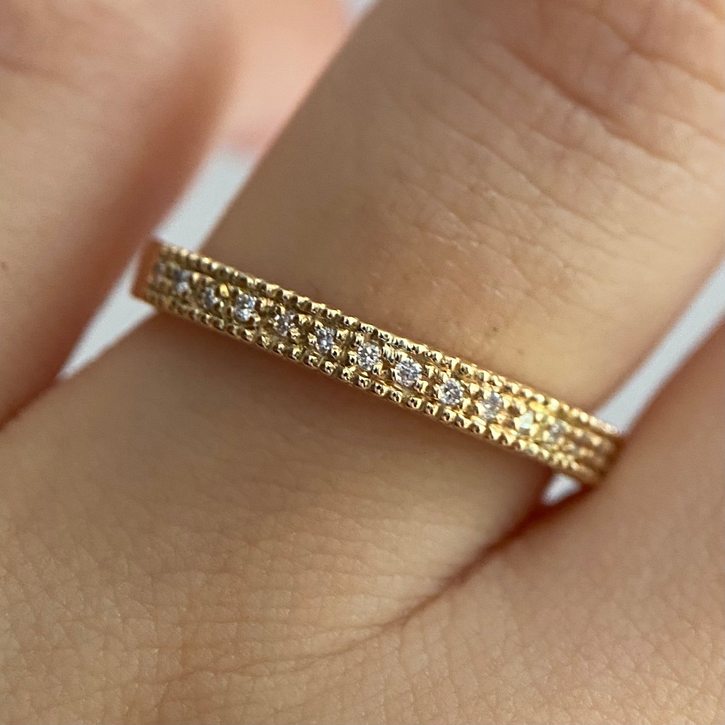 Vintage diamond wedding band