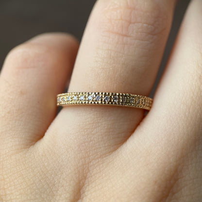 Vintage diamond wedding band