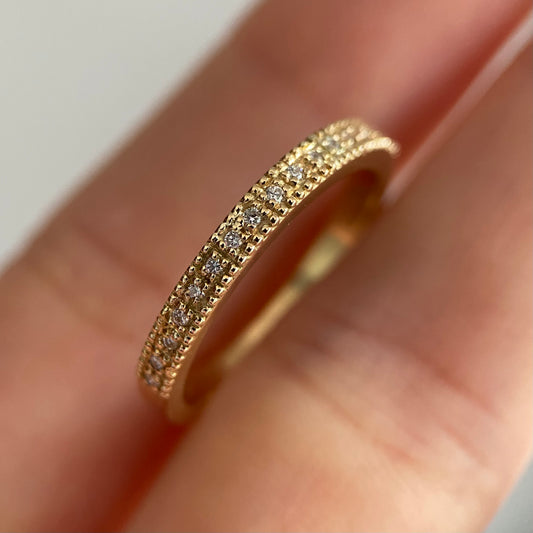 Vintage diamond wedding band