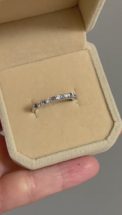 Montana Sapphire & Diamond Band in 14K Gold